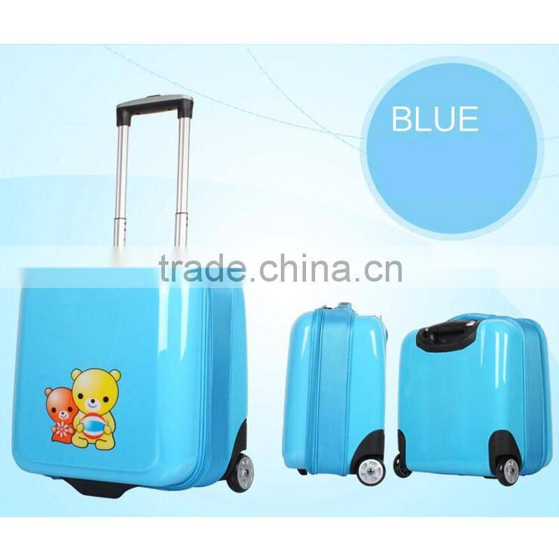 16 Inch Kid Cartoon Travel Suitcase Kids School Luggage Trolley Bag