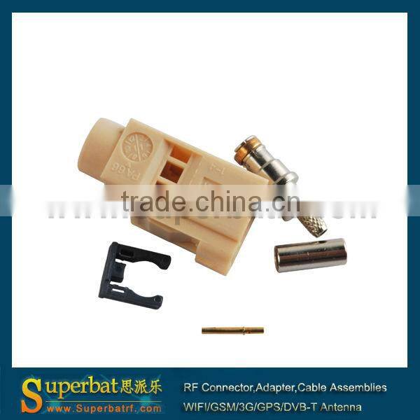 Fakra crimp Jack connector Code I- Beige/1001 for Bluetooth