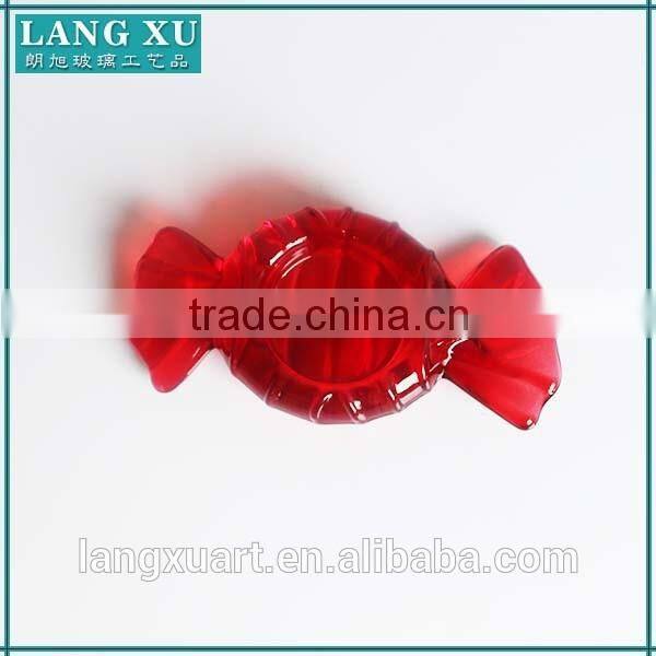 LX-Z169 unique lovely candy shape crystal pillar votive candle holder