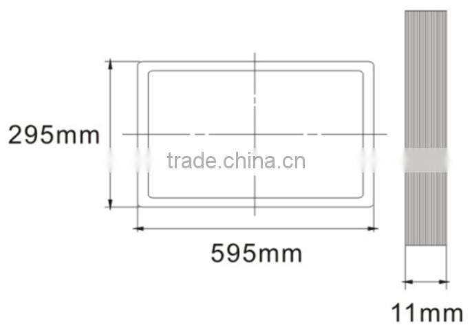 made in China CRI80 super bright 11mm slim LED panel light