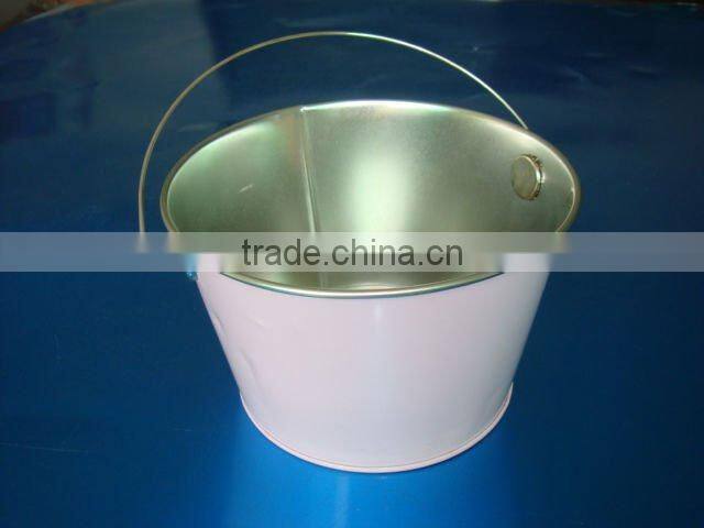 Tin Bucket for promation,gift tin bucket,tin bucket with handle