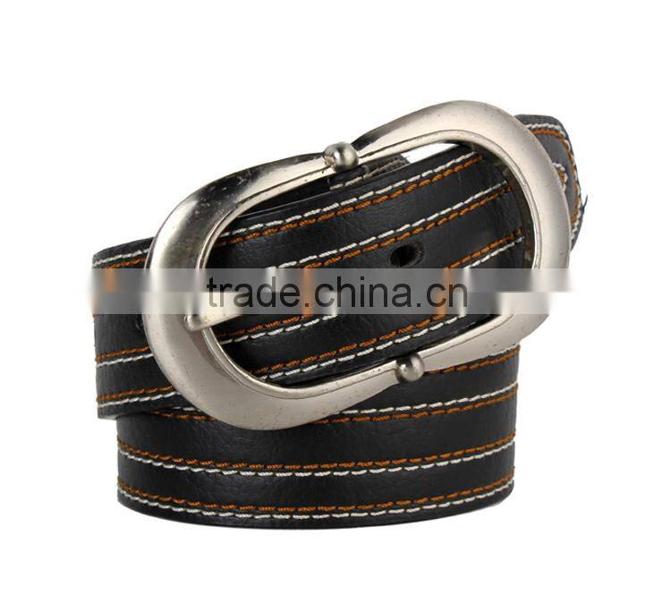 Belt Factory Price Sewing Man Belt PU Leather With Pin Buckle