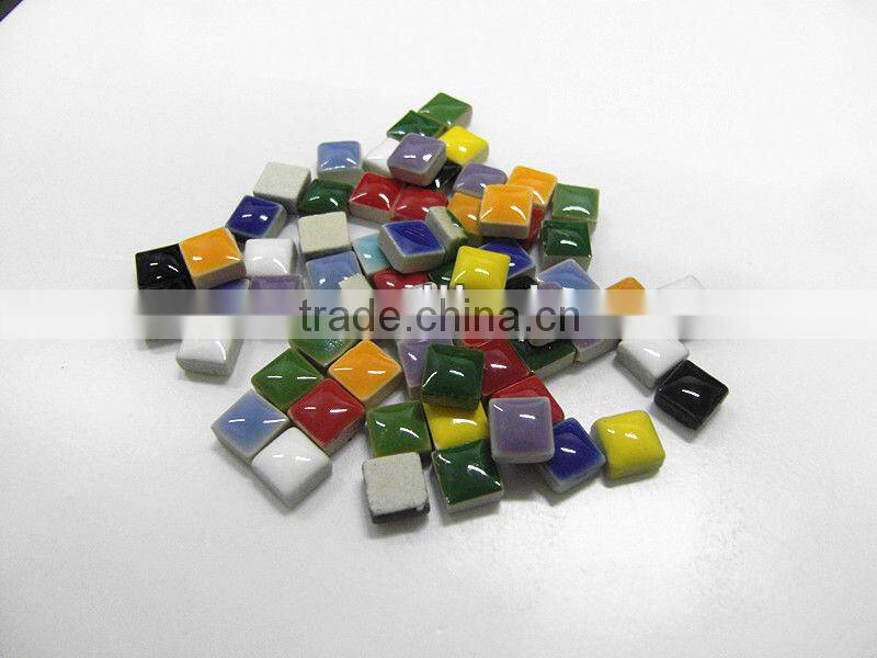 10x10mm glazed ceramic art craft tiny tile