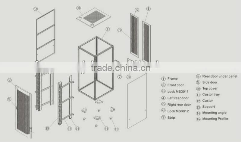 800*1000 19" Server Rack Cabinet 42U | 19" server rack | 19" server rack cabinet