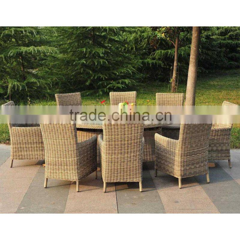 Poly rattan dining set outdoor furniture - Vietnam Synthetic rattan furniture exporter