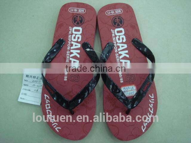 663 LOULUEN New Design EVA Slippers Men Beach Flip Flops With Logo
