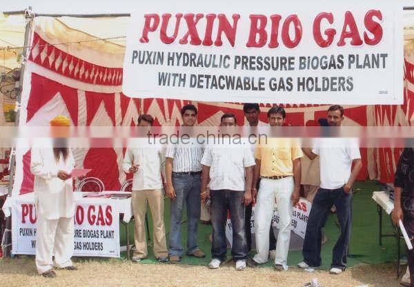 China Puxin Durable Home Use 10m3 Hydraulic Pressure Biogas Digester