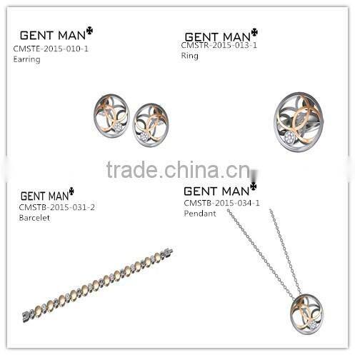 Coolman stainless steel jewelry set Barcelet fashion Barcelet jewellery