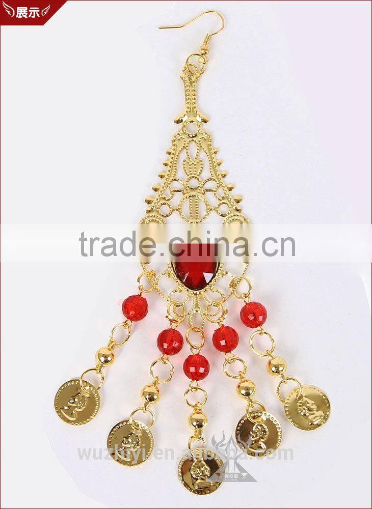 Fashion belly dance accessory performance wear drop earrings (T13)