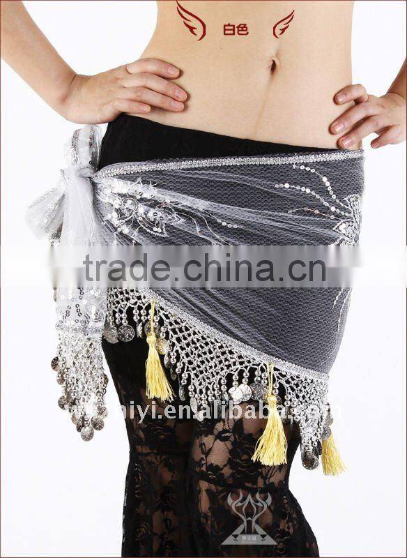 Egyptian tribal belly dance nets cloth and embroidery hip scarves