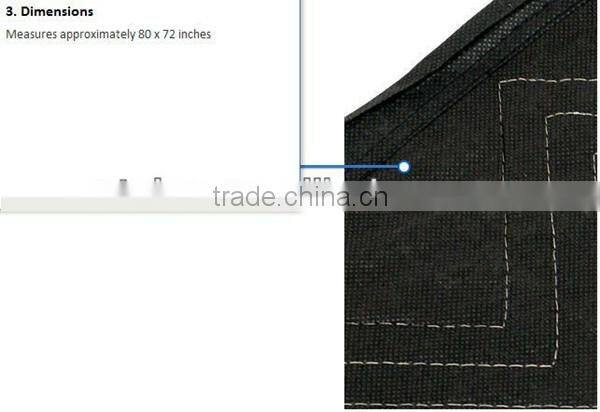 Waterproof Moving Blanket made of polyester and recycle cotton filling