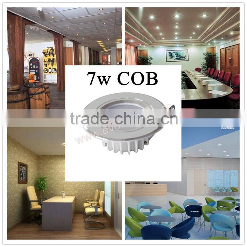 7W Cob Downlight For Residential Lighting Cut Hole Size 90mm
