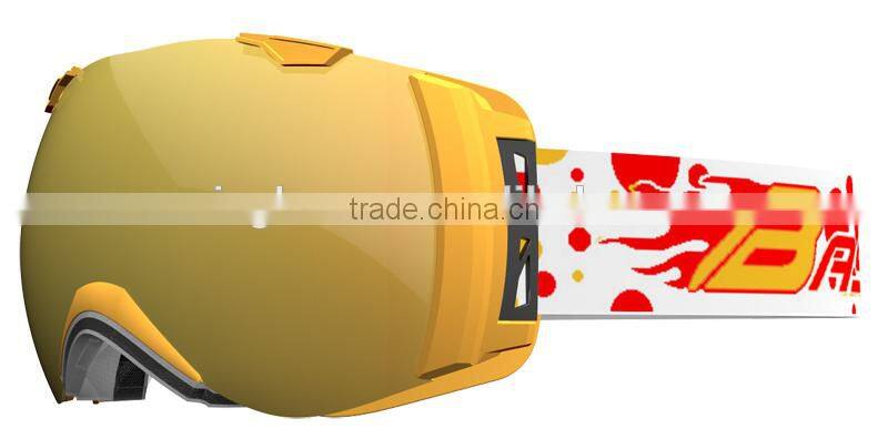 2015 Anti-Fog Snowboard Snow Ski goggle