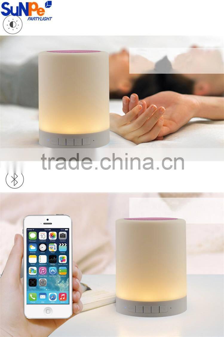 Motion sensor LED Night light with bluetooth speaker promotional gifts bedtime story speaker bedside lamp