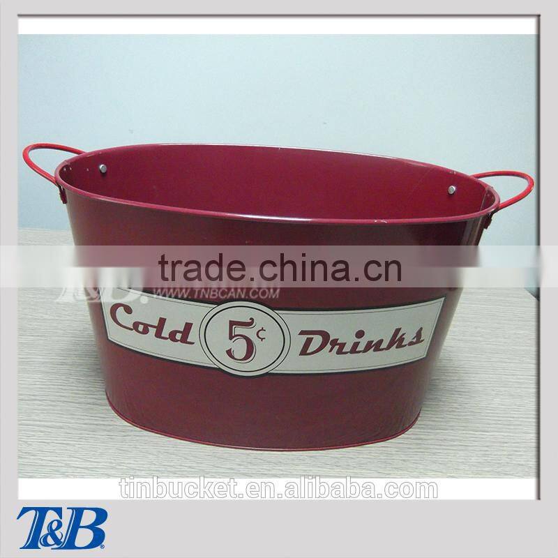 Hot-sale big cheap metal galvanized bucket