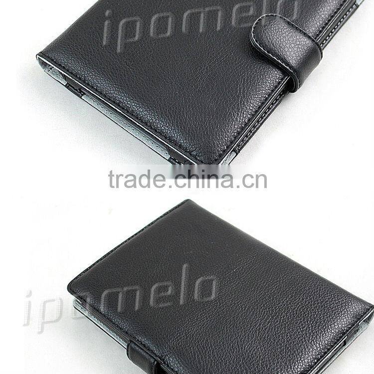 Book style PU leather phone case for Pocket Book 614 e-Reader
