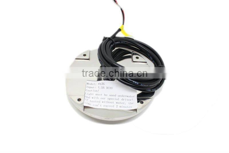 CE Approved 6X3W underwater led boat/ Marine Light