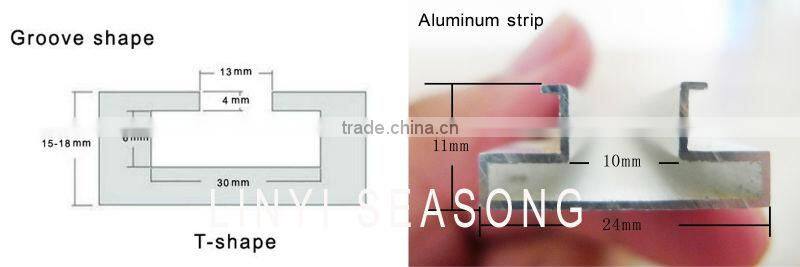 China 1220*2440*15mm/18mm 11 grooves red magic Melamine Slotted board/trough plate used in supermarket