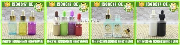 Screw Cap Sealing Type black frosted glass dropper bottle