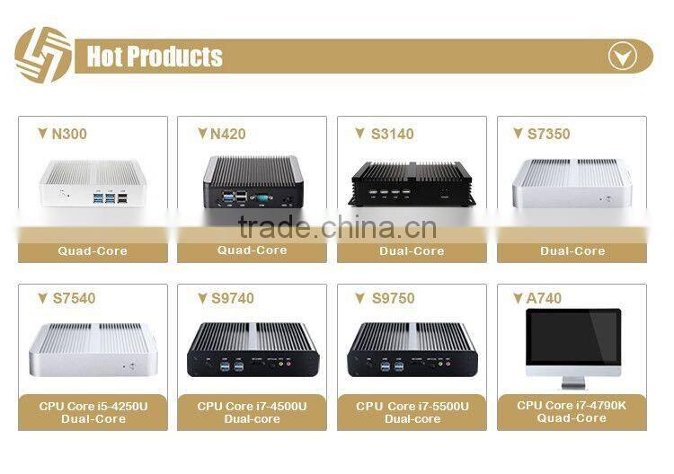 Thin client computer fanless low voltage cpu intel i3 mini pc
