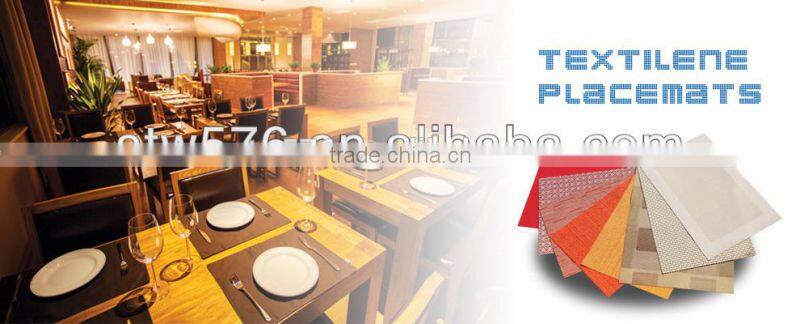 2014 Newest Eco-Friendly PVC Fashuion straw placemat