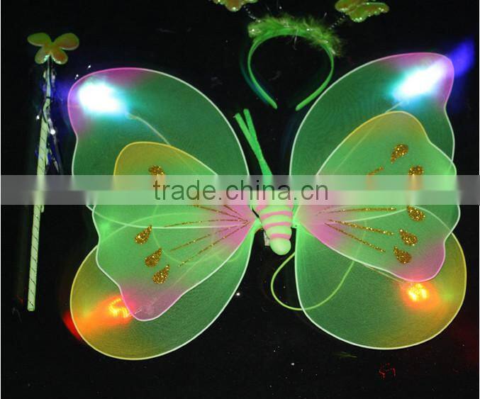 2015 fairy wing / angel wing / butterfly wing set/led light toy