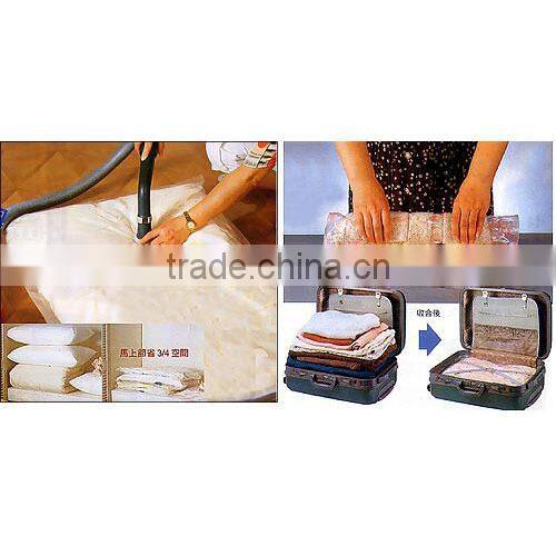 Compressed 75% space Vacuum Bag for bedding and clothes