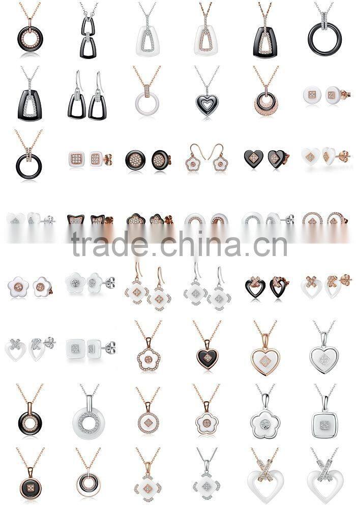 XLY003 Wholesale French Jewelry Rose Gold Cross Chain Necklace Jewellery