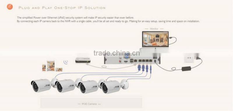 plug and play power over ethernet ip security system