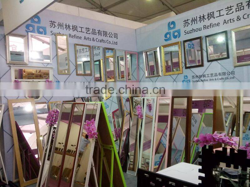 Decorative makeup framed wood table fancy mirrors