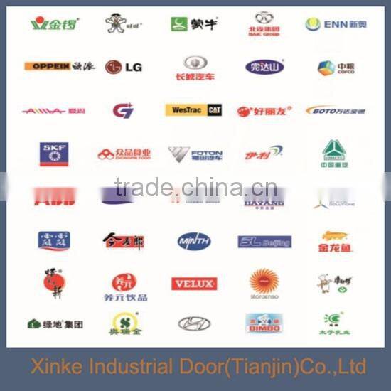Tianjin Xinke Auto Sensing PVC High Speed Roll Up Doors HSD-106