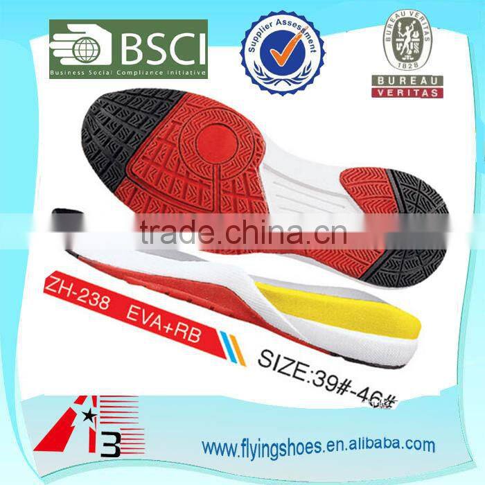 durable rubber and eva material basketball shoes outsole