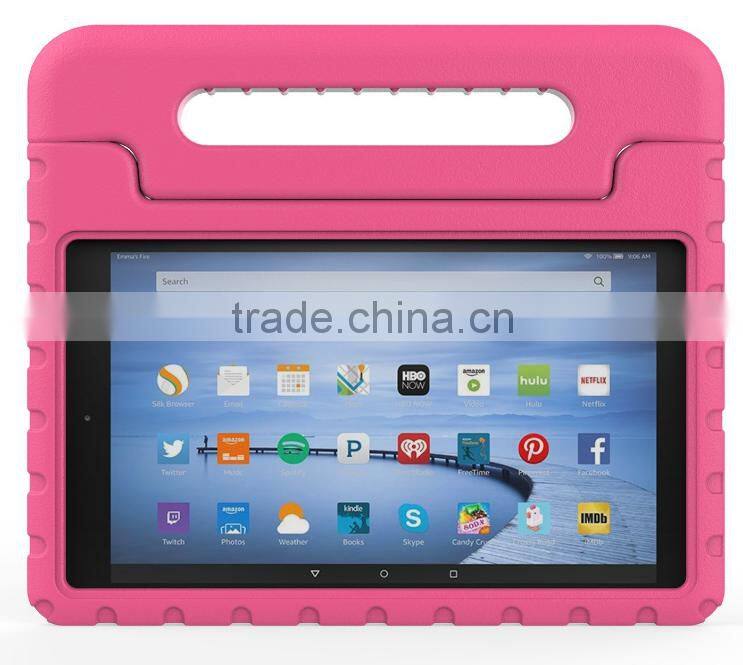 2016 hot products kids tablet case, for amazon kindle fire hd 10 shockproof eva case cover for kids