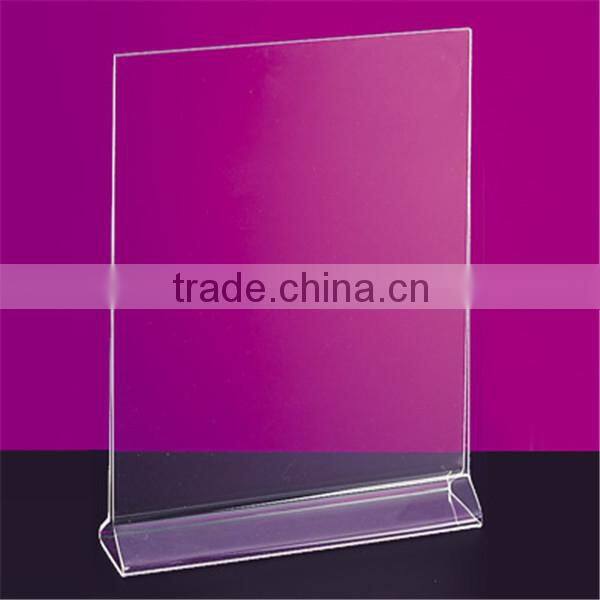 High transparent top acrylic tent card holder from China
