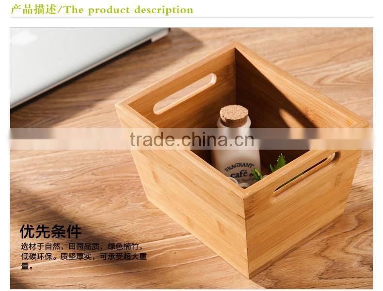 Practical Natural Made Bamboo Product Office Storage Bamboo Box