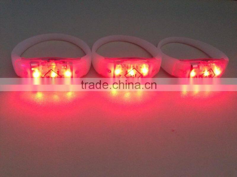 LED Light Silicon Wristband, Wristband With Led, Led Flashing Silicon Wristband For Party