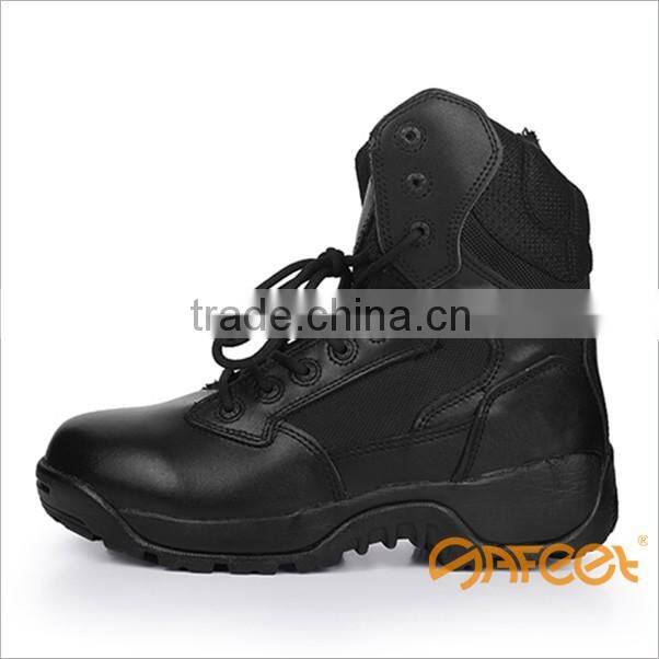 Genuine leather police boots security guard leather cheap price factory direct SA-8315