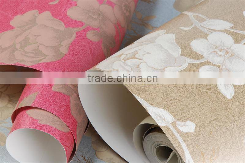flower pure paper bedroom decoration wallpaper