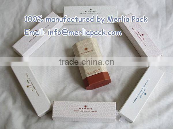 Octangle Essential Oil Paper Boxes Blend Clove Orange Skin Care Treatment Boxes