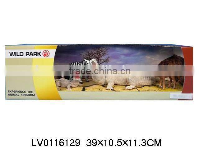 High quality plastic animal toys ,realistic zoo animals plastic toy set