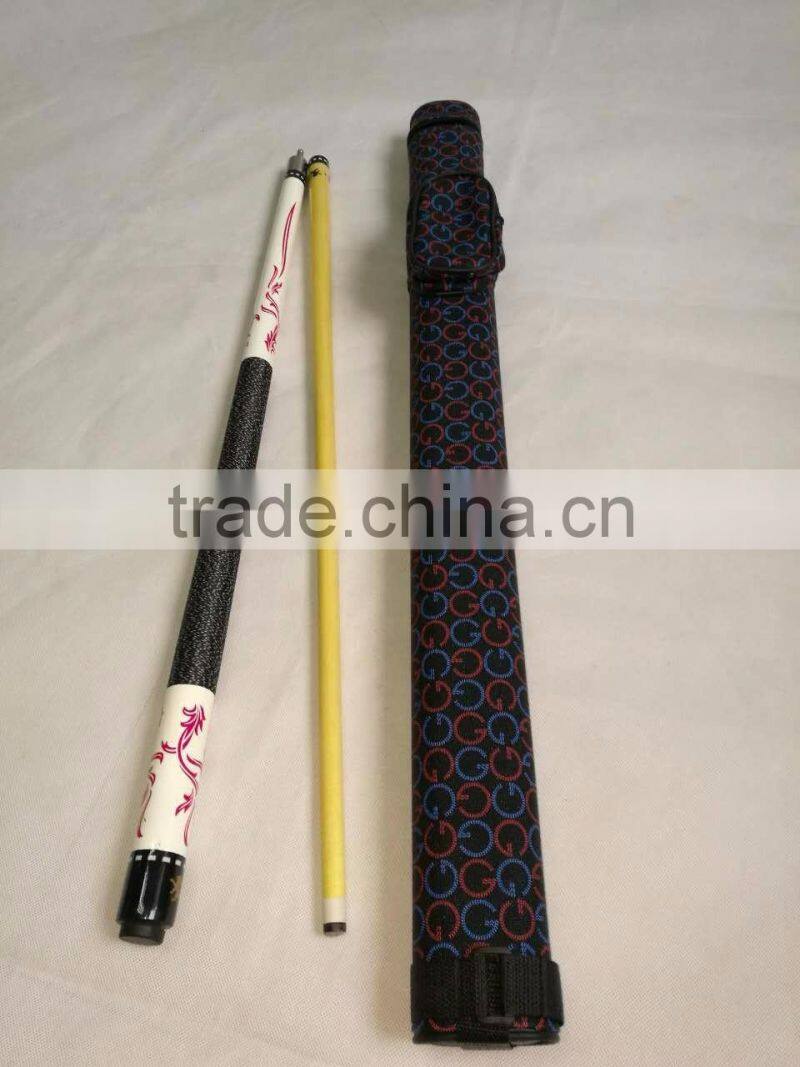 High quality Maple wood 57 inch 1/2 joint billiard pool cue with cue bag/ Pool cue set/ Factory promotion