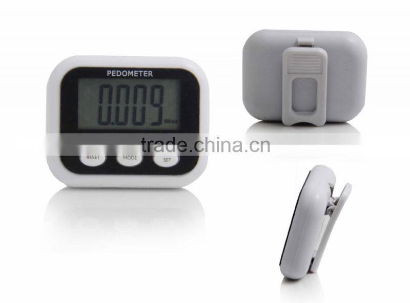 big LCD display screen multifunction pedometer