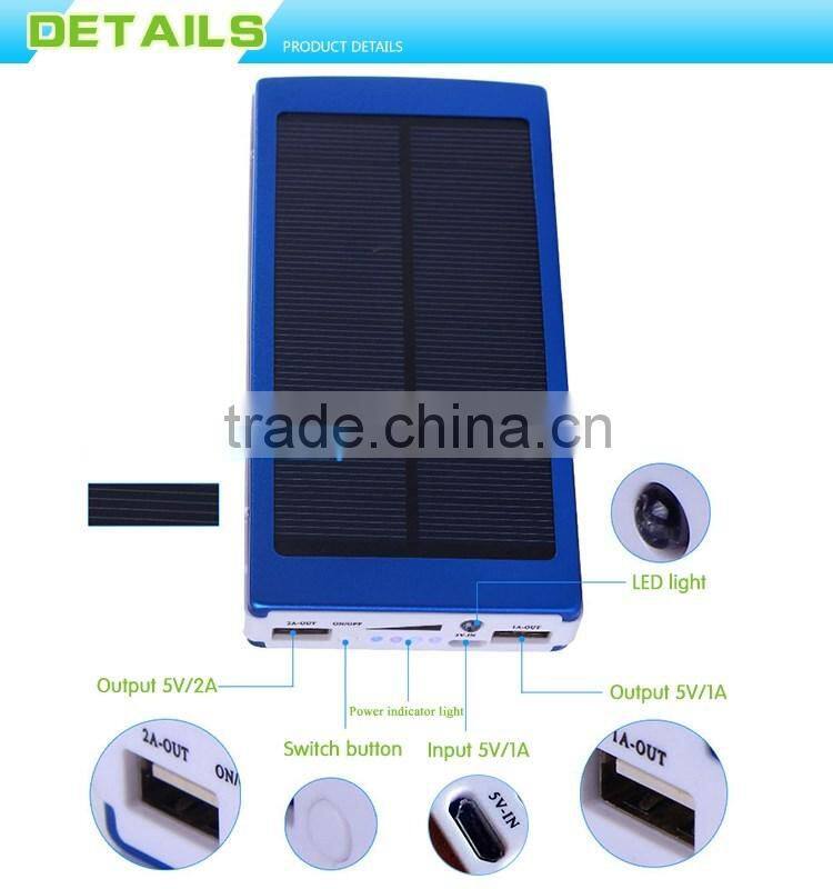 solar power bank 30000mAh portable power banks for mobile phone