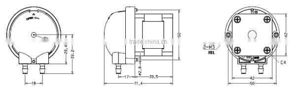 JIHPUMP OEM peristaltic pump quick install panel colorful type of flow rate less than 115ml/min