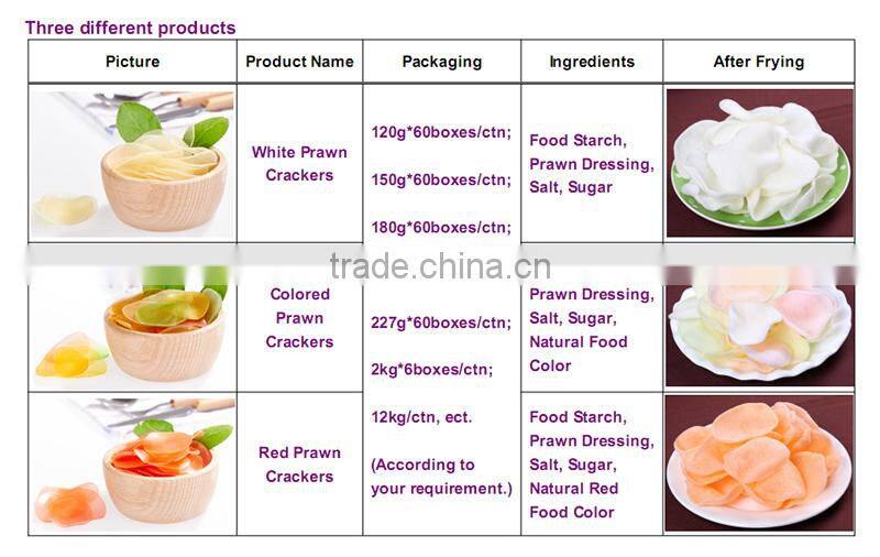 Colored Prawn Cracker with Crispy Healthy Special Taste Ex-factory price