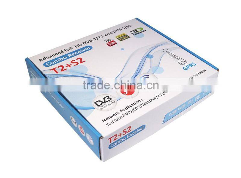 factory wholesale support wifi biss powervu cccam scrambled channels dvbs2 dvbt2 hd digital fta combo decoder