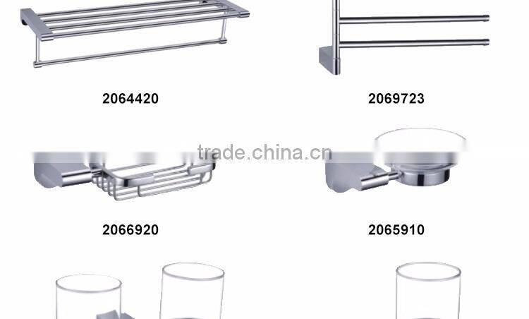 zinc alloy 60cm double bar adjustable bathroom accessories towel bar