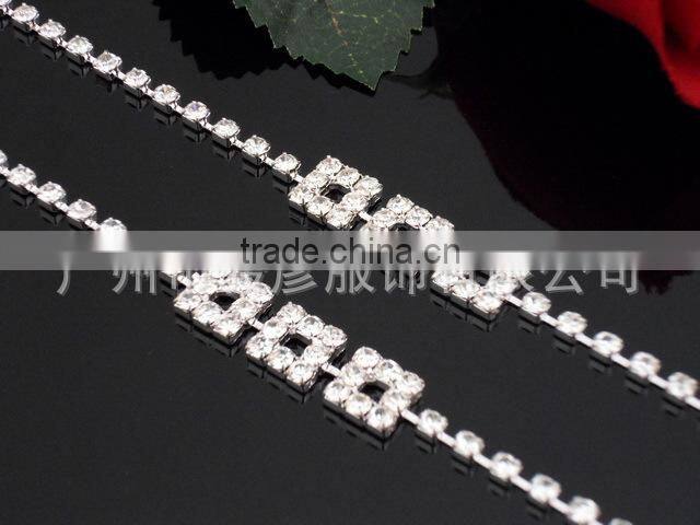 Metal rhinestone shoulder staps J072