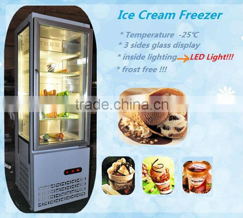 Stainless steel Vertical Ice Cream Freezer