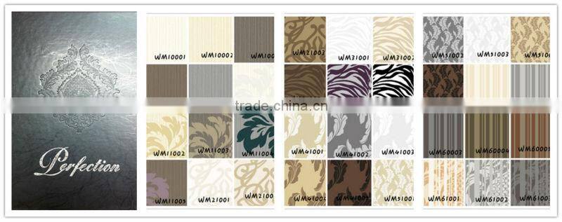 Wall paper/decoration wallcovering/Non-woven wallpaper/No glue wallpaper WM21001(Easy installation)